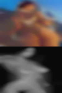 Build up nude to a big climax.